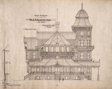 House for Mr. S.W. Allerton, Lake Geneva, Wisconsin: South Elevation, c. 1884. Creator: Henry Lord Gay