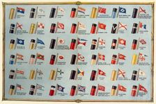 House Flags and Funnels of Passenger Steamship Lines c1930. Creator: Unknown