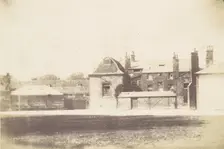 House from Across Lawn, 1850s. Creator: Unknown