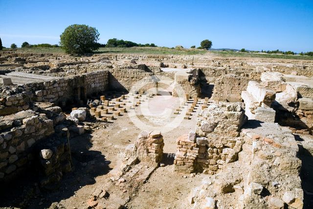 House I in the Roman city of Emporiae, Empuries, Spain, 2007. Creator: Samuel Magal.