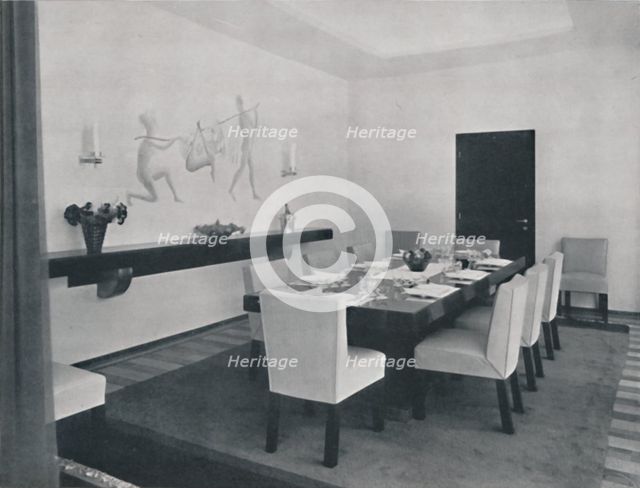 'House in Bucharest by Rudolf Frankel - The dining room', 1942. Artist: Unknown.
