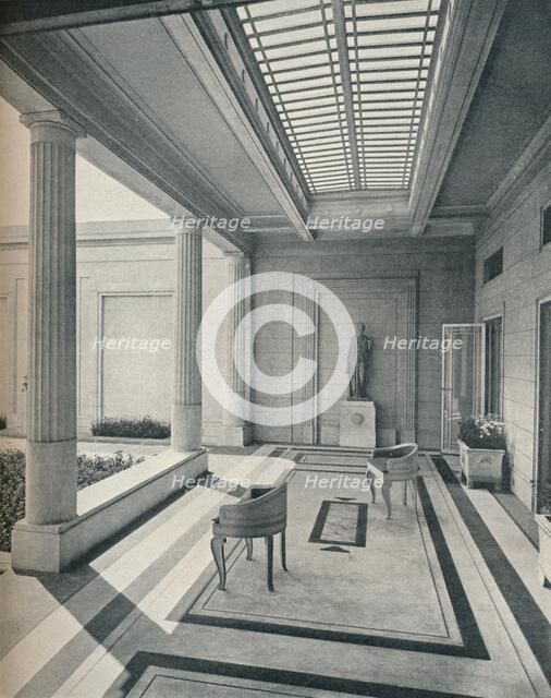 'House in Grosvenor Road Westminster - The Stoa Looking West. G. and A. Gilbert Scott, Architects',  Artist: Unknown.