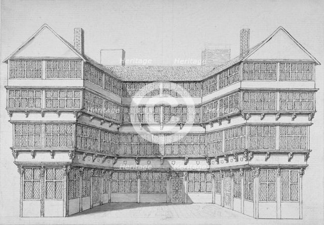 House in Hart Street, Crutched Friars, City of London, 1800. Artist: Anon