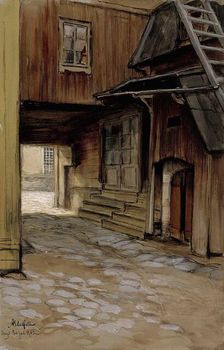 House in Porvoo, 1902. Creator: Albert Edelfelt