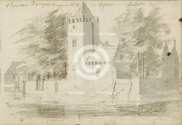 House in Rampenbosch Castle in Bergen, 1724. Creator: Abraham Meyling.