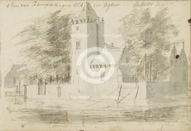 House in Rampenbosch Castle in Bergen, 1724. Creator: Abraham Meyling.