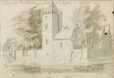 House in Rampenbosch Castle in Bergen, 1724. Creator: Abraham Meyling