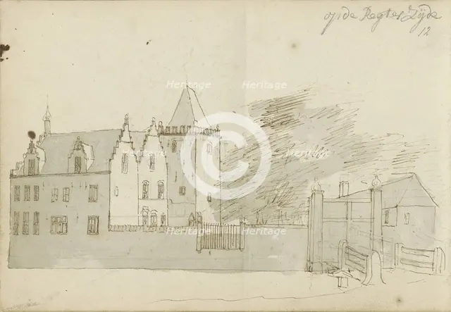 House in Rampenbosch Castle in Bergen, 1724. Creator: Abraham Meyling.