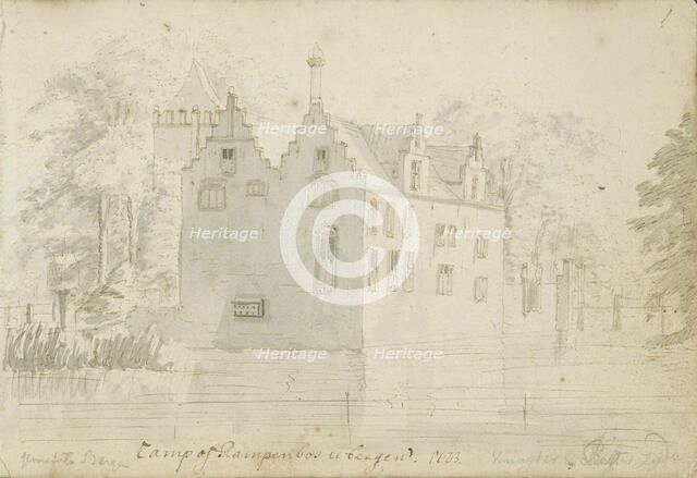 House in Rampenbosch Castle in Bergen, 1723. Creator: Abraham Meyling.