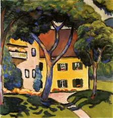 House in Tegernsee, 1910. Creator: Macke, August (1887-1914)