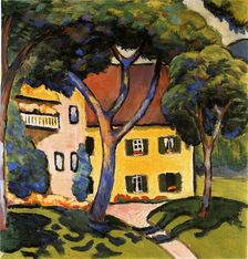 House in Tegernsee, 1910. Creator: Macke, August (1887-1914)