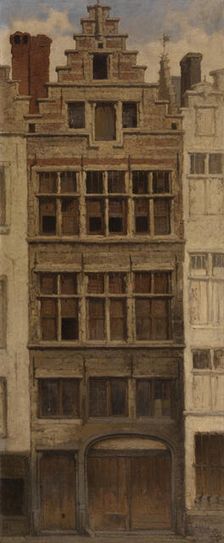 House in the Braderijstraat, 1869. Creator: Hendrik Frans Schaefels