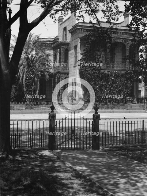 House in the Garden District, New Orleans, between 1920 and 1926. Creator: Arnold Genthe.