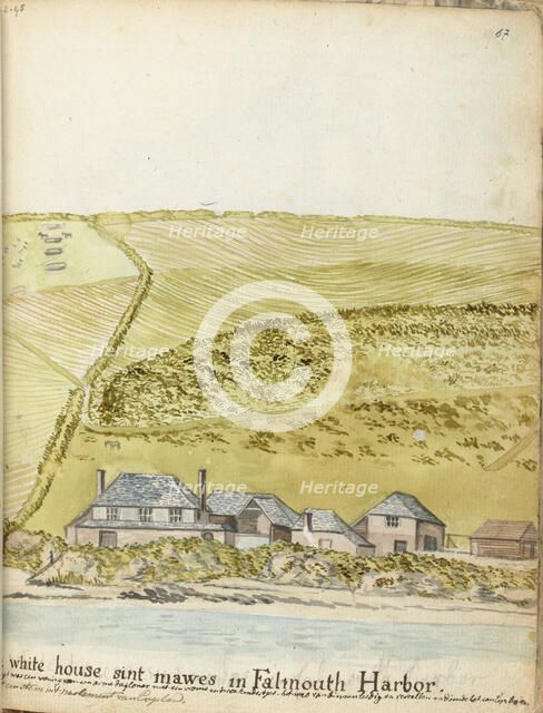 House in the port of Falmouth, 1778. Creator: Jan Brandes.