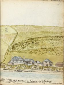 House in the port of Falmouth, 1778. Creator: Jan Brandes