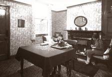 House interior, dining room, York, Yorkshire, 1940