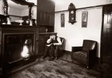 House interior, sitting room, York, Yorkshire, 1940