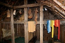 House interior, West Stow Country Park and Anglo-Saxon Village, Bury St Edmund's, Suffolk
