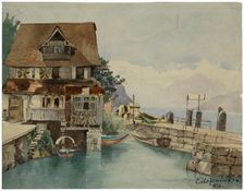 House On Canal, 1878. Creator: Louis Michel Eilshemius