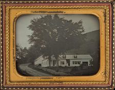 House on a Hillside, c. 1850. Creator: Unknown