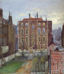 House on Austin Friars Street, City of London, 1881. Artist: John Crowther