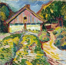 House on the Kuhrische Nehrung, 1909. Creator: Max Pechstein