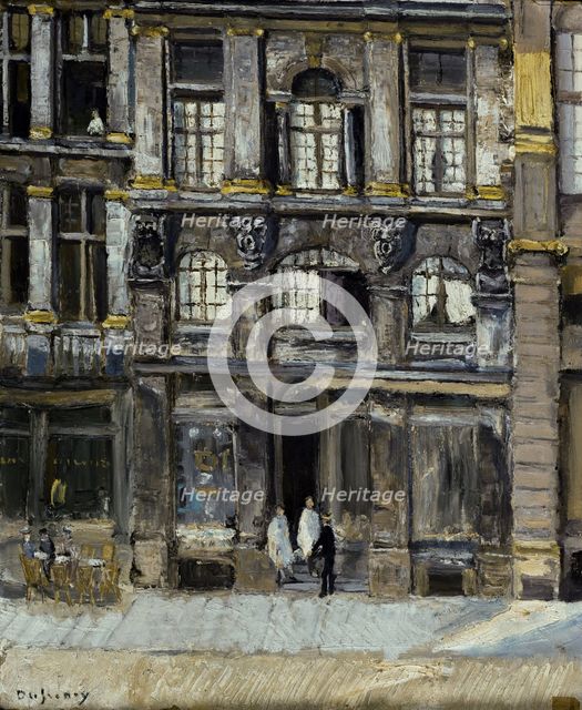 House occupied by Victor Hugo on the Grand' Place in Brussels in 1851 and 1852, c1933. Creator: Georges Leon Dufrenoy.