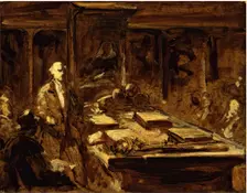 House of Commons-Study for At The House of Commons 1860. Creator: John Phillip