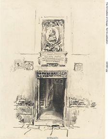 House of Cervantés, Madrid, c. 1903. Creator: Joseph J Pennell