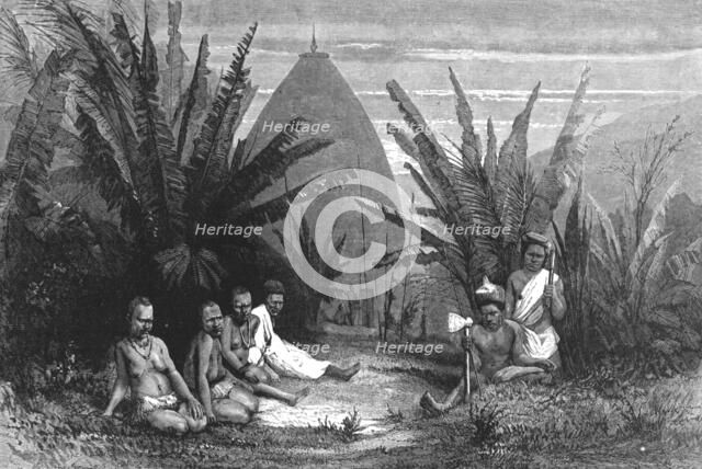 'House of a Native Chief, near Kanala; Some Account of New Caledonia', 1875. Creator: Unknown.