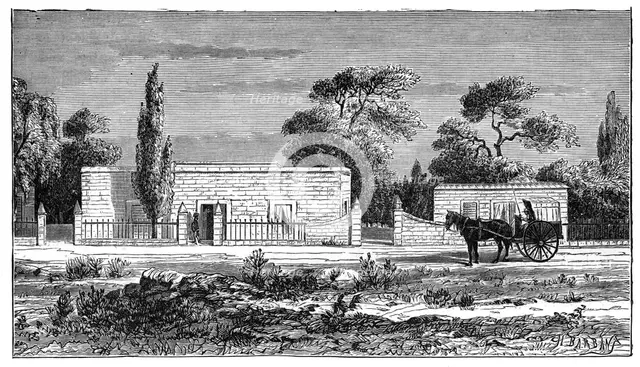House of a rich Boer, South Africa, c1890. Artist: Unknown