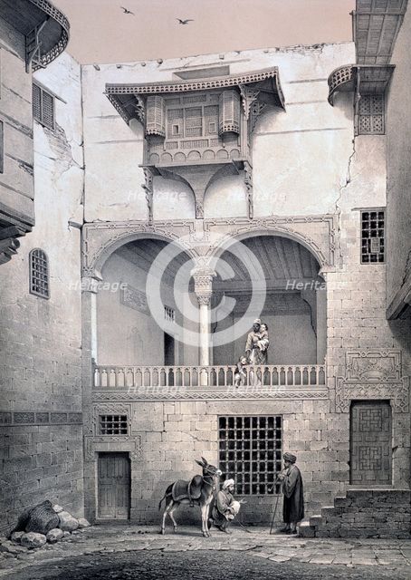 'House of Beyt El-Tcheleby', 19th century. Artist: Emile Prisse D'Avennes