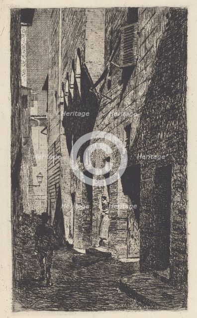 House of Dante da Castiglione [Casa di Dante da Castiglione], c. 1883. Creator: Telemaco Signorini.