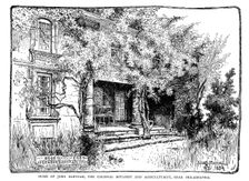 House of John Bartram (1699-1777), American botanist and agriculturist, 1884