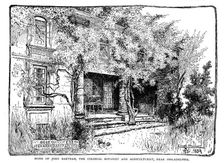 House of John Bartram (1699-1777), American botanist and agriculturist, 1884