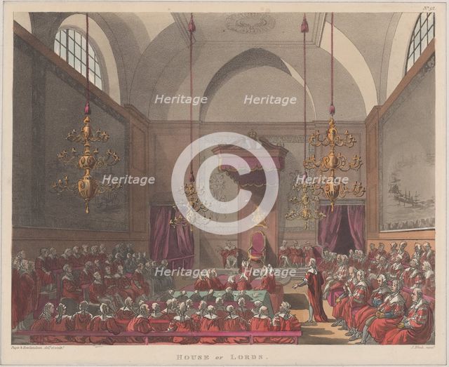 House of Lords, 1808., 1808. Creator: J. Bluck.
