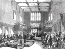 House of Lords - the Lord Chancellor pronouncing judgment in the case of the Queen v. O'Connell, 184 Creator: Unknown