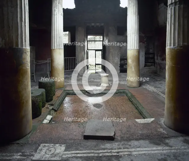 House of Lucius Ceius Secondus or House of the Ceii, Way of Abundance, Pompeii, Italy, 1st cent. Creator: LTL.