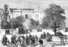 House of M. Thiers, Place St. Georges, Paris, 1871. Creator: C. R.