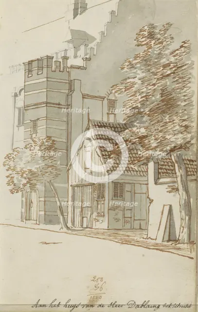 House of Mr. D'Ablaing at the Bisschopshof in Utrecht, c.1783-c.1797. Creator: Johannes Huibert Prins.