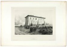 House of Six Green Shutters, from Souvenirs d’Italie: Expédition de Rome, 1858. Creator: Auguste Raffet