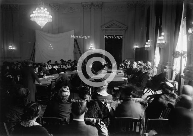 House of Representatives Committees - Committee To Investigate The Alleged Divulgence..., 1917. Creator: Harris & Ewing.
