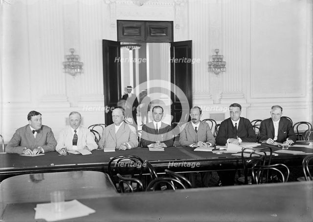 House of Representatives Committees - Select Committee Appointed Under H.R. 198 On Lobby..., 1913. Creator: Harris & Ewing.