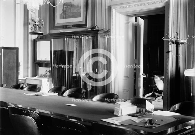 House of Representatives Committees - Post Office And Post Roads. Committee Room, 1913. Creator: Harris & Ewing.