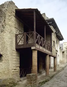 House of the Opus Craticium or Casa a Graticcio, Herculaneum, Italy, 2002. Creator: LTL