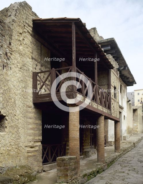 House of the Opus Craticium or Casa a Graticcio, Herculaneum, Italy, 2002. Creator: LTL.