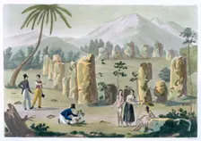 House of the Ancients, Island of Tinian c1820-1839. Creator: G Bramati