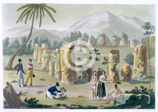 'House of the Ancients, Island of Tinian', c1820-1839. Creator: G Bramati.