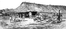 House of the Caboceer of MBO-GE-LAH; An Excursion in Dahomey 1871. Creator: J. Alfred Skertchly