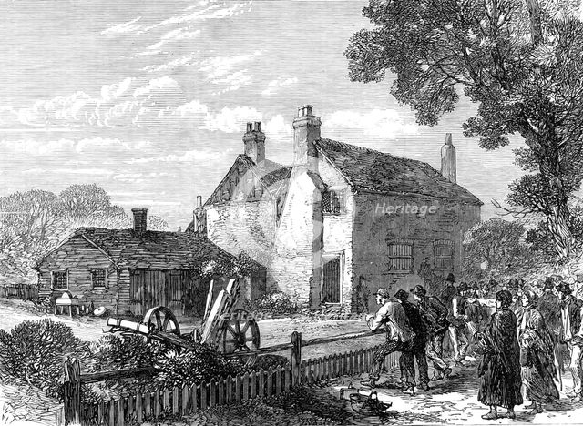 House of the family murdered at Denham, near Uxbridge, 1870. Creator: Unknown.